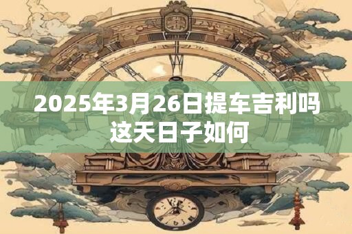 2025年3月26日提车吉利吗 这天日子如何