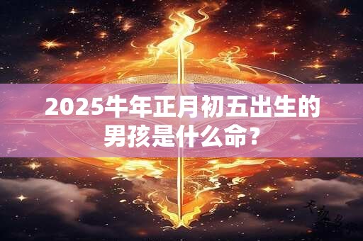 2025牛年正月初五出生的男孩是什么命？