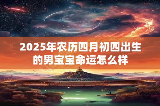 2025年农历四月初四出生的男宝宝命运怎么样