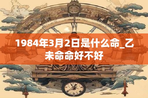 1984年3月2日是什么命_乙未命命好不好