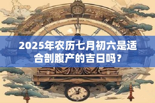 2025年农历七月初六是适合剖腹产的吉日吗？