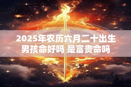 2025年农历六月二十出生男孩命好吗 是富贵命吗