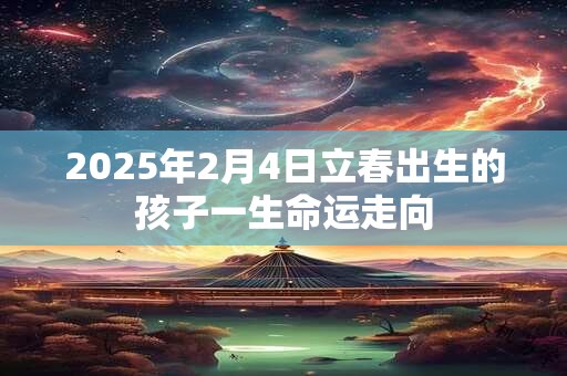 2025年2月4日立春出生的孩子一生命运走向