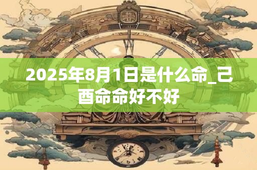 2025年8月1日是什么命_己酉命命好不好