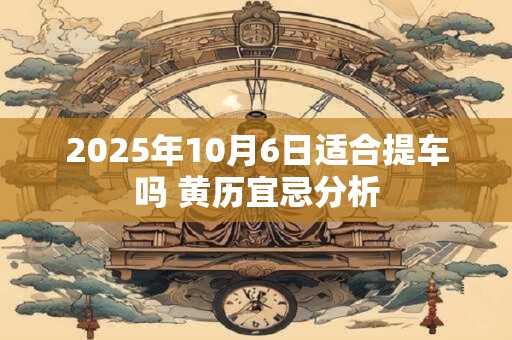 2025年10月6日适合提车吗 黄历宜忌分析