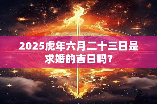 2025虎年六月二十三日是求婚的吉日吗？