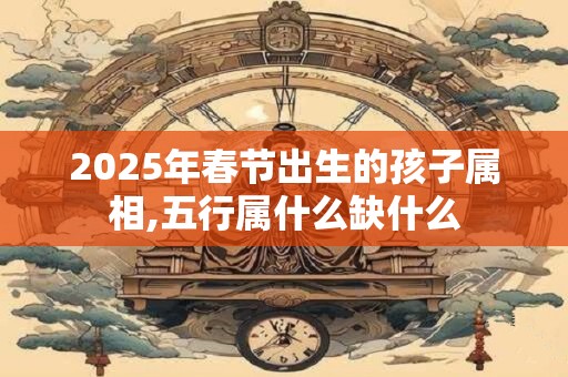 2025年春节出生的孩子属相,五行属什么缺什么