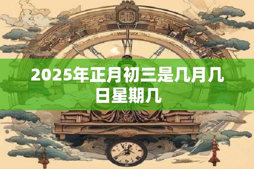 2025年正月初三是几月几日星期几