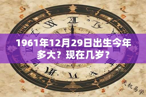 1961年12月29日出生今年多大？现在几岁？