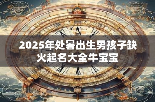 2025年处暑出生男孩子缺火起名大全牛宝宝