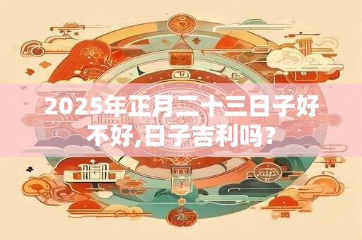 2025年正月二十三日子好不好,日子吉利吗？