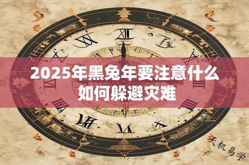 2025年黑兔年要注意什么 如何躲避灾难