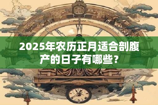 2025年农历正月适合剖腹产的日子有哪些？