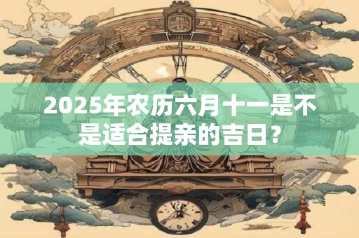 2025年农历六月十一是不是适合提亲的吉日？