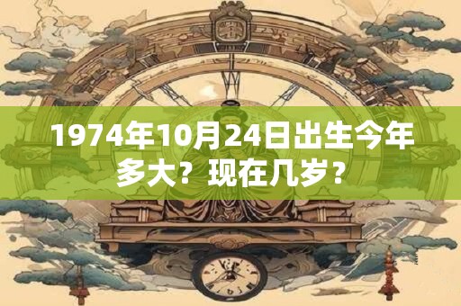 1974年10月24日出生今年多大？现在几岁？