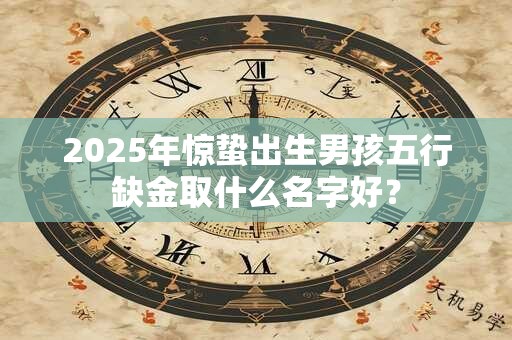 2025年惊蛰出生男孩五行缺金取什么名字好？