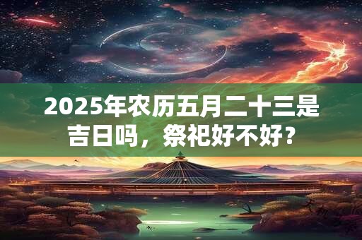 2025年农历五月二十三是吉日吗，祭祀好不好？