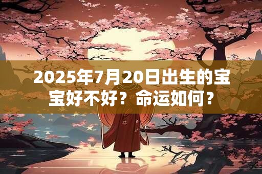 2025年7月20日出生的宝宝好不好？命运如何？