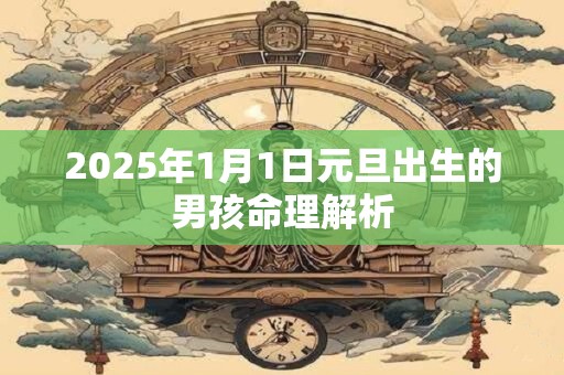 2025年1月1日元旦出生的男孩命理解析