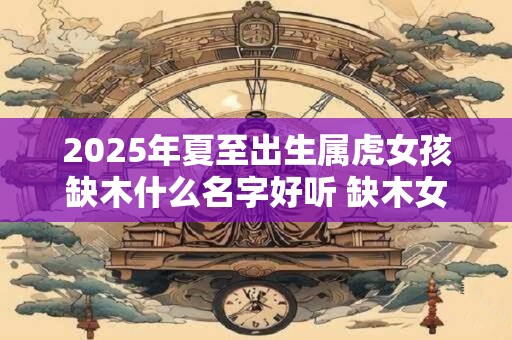 2025年夏至出生属虎女孩缺木什么名字好听 缺木女孩起名常用字