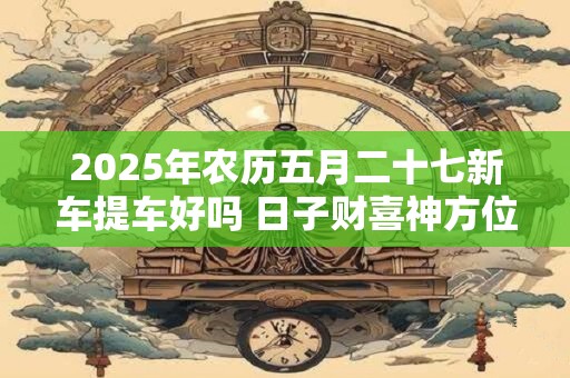 2025年农历五月二十七新车提车好吗 日子财喜神方位