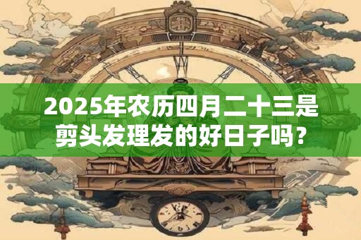 2025年农历四月二十三是剪头发理发的好日子吗？