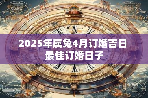 2025年属兔4月订婚吉日 最佳订婚日子