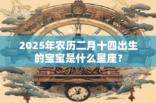 2025年农历二月十四出生的宝宝是什么星座？