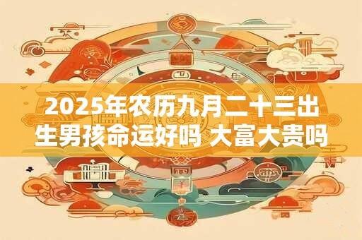 2025年农历九月二十三出生男孩命运好吗 大富大贵吗