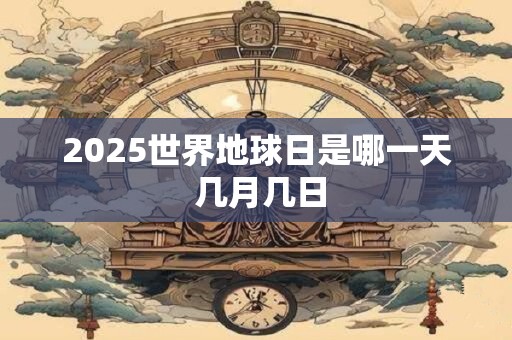 2025世界地球日是哪一天 几月几日