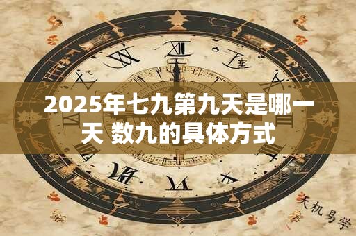 2025年七九第九天是哪一天 数九的具体方式