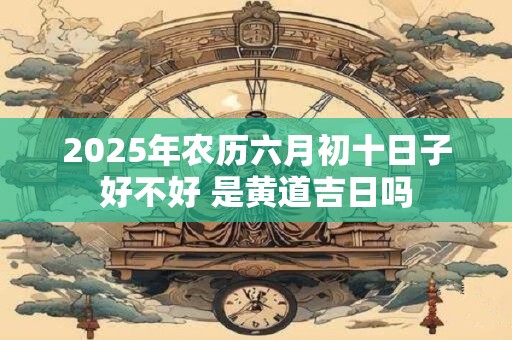 2025年农历六月初十日子好不好 是黄道吉日吗