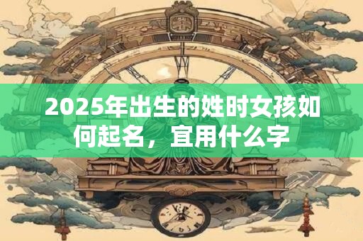 2025年出生的姓时女孩如何起名，宜用什么字