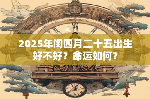 2025年闰四月二十五出生好不好？命运如何？