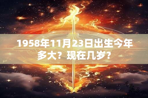 1958年11月23日出生今年多大？现在几岁？