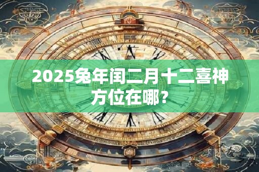 2025兔年闰二月十二喜神方位在哪？