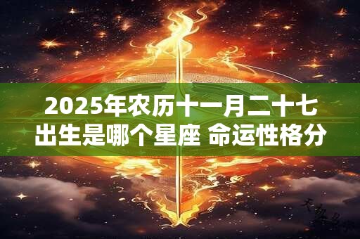 2025年农历十一月二十七出生是哪个星座 命运性格分析