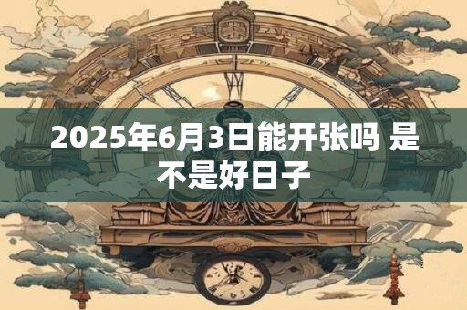 2025年6月3日能开张吗 是不是好日子