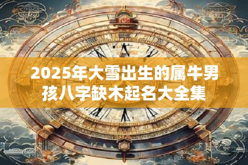 2025年大雪出生的属牛男孩八字缺木起名大全集