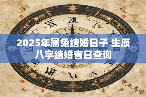 2025年属兔结婚日子 生辰八字结婚吉日查询