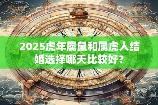 2025虎年属鼠和属虎人结婚选择哪天比较好？