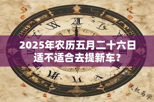 2025年农历五月二十六日适不适合去提新车？