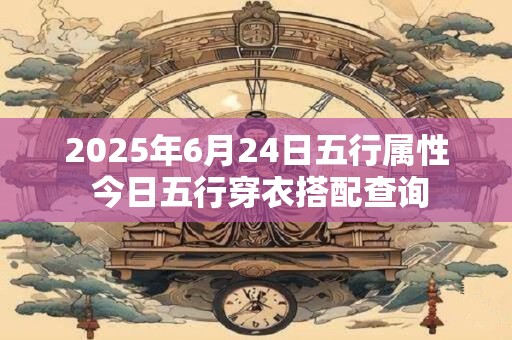 2025年6月24日五行属性 今日五行穿衣搭配查询