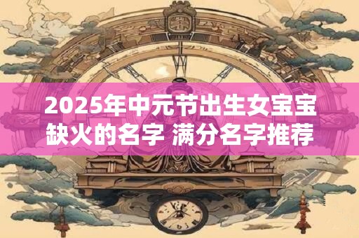 2025年中元节出生女宝宝缺火的名字 满分名字推荐