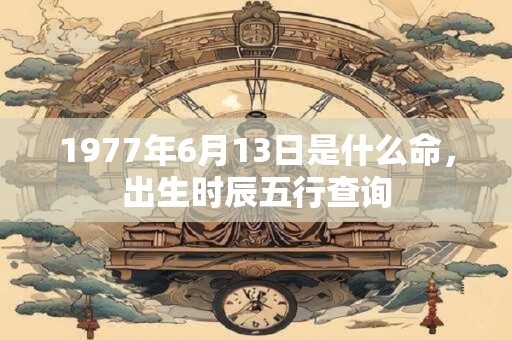 1977年6月13日是什么命，出生时辰五行查询