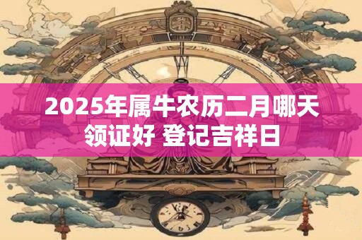 2025年属牛农历二月哪天领证好 登记吉祥日