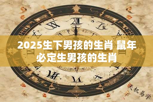 2025生下男孩的生肖 鼠年必定生男孩的生肖