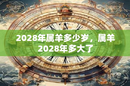 2028年属羊多少岁，属羊2028年多大了