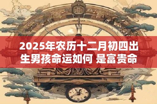 2025年农历十二月初四出生男孩命运如何 是富贵命吗