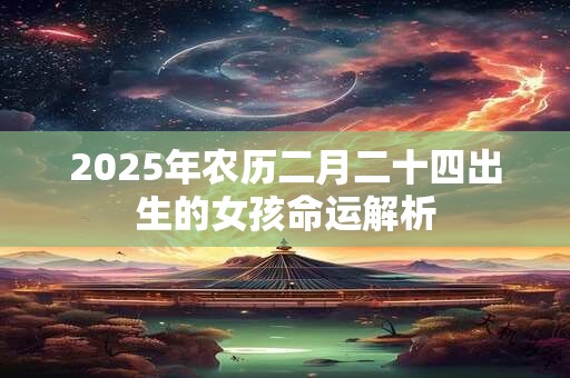 2025年农历二月二十四出生的女孩命运解析